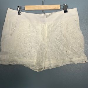 White lace shorts size 13/14 maurices